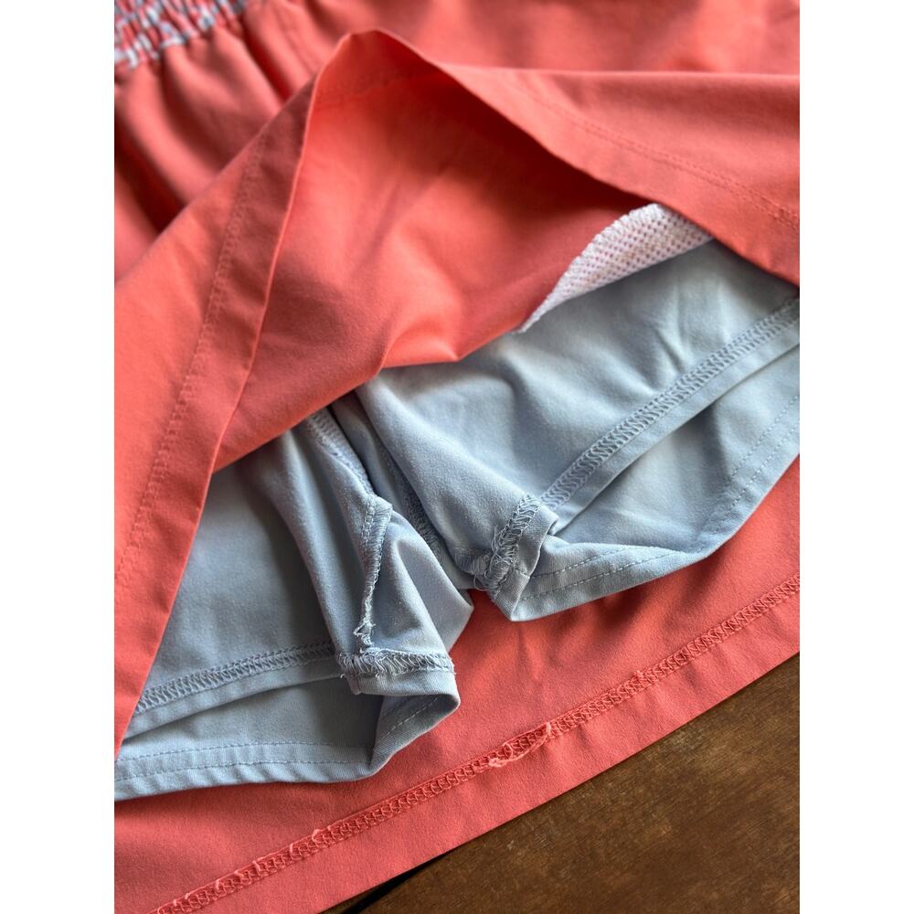 Columbia PFG Small Stretch Golf Tennis Pickleball Skorts Athletic Skirt Coral - Picture 4 of 7